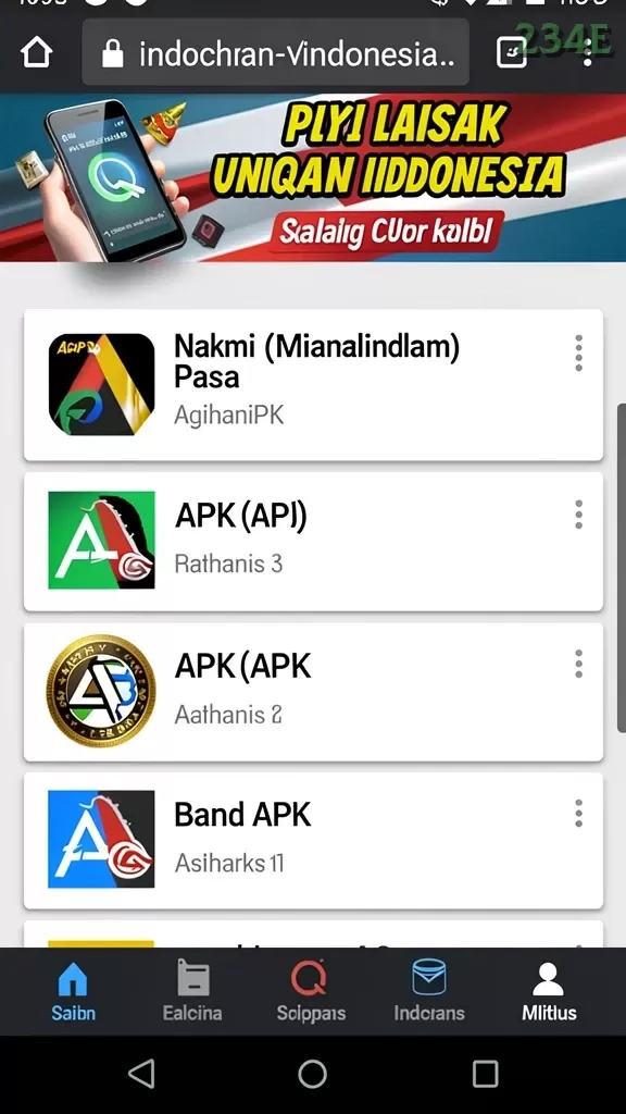 Cuplikan layar WATITOTO — pengaturan akun