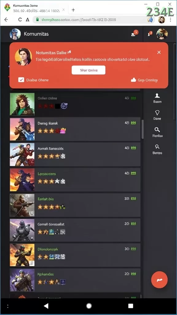Cuplikan layar DENTOTO — aktivitas